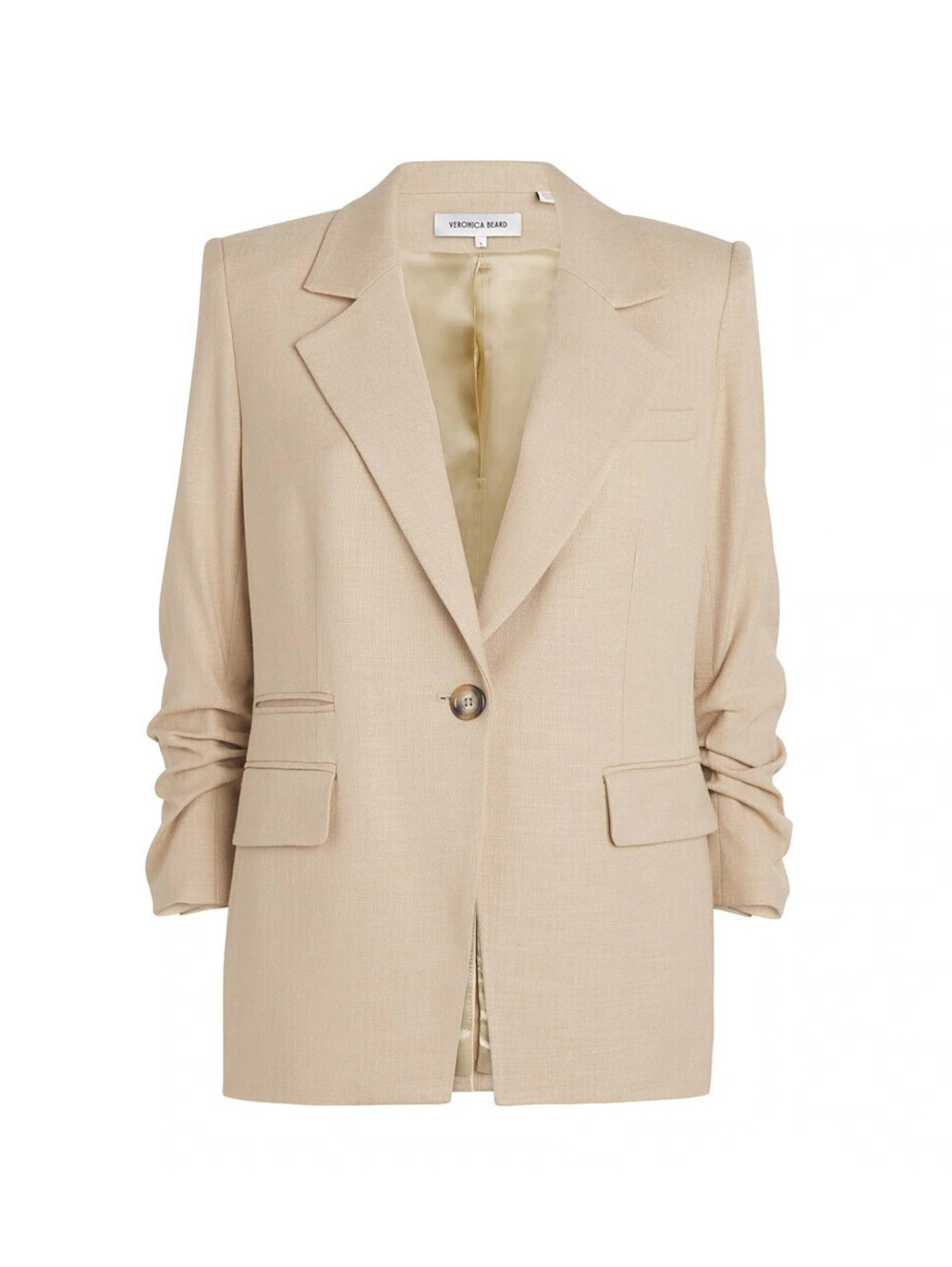 NEW, Veronica Beard Battista Dickey Jacket in Stone Khaki Sz 8 #SJ2753